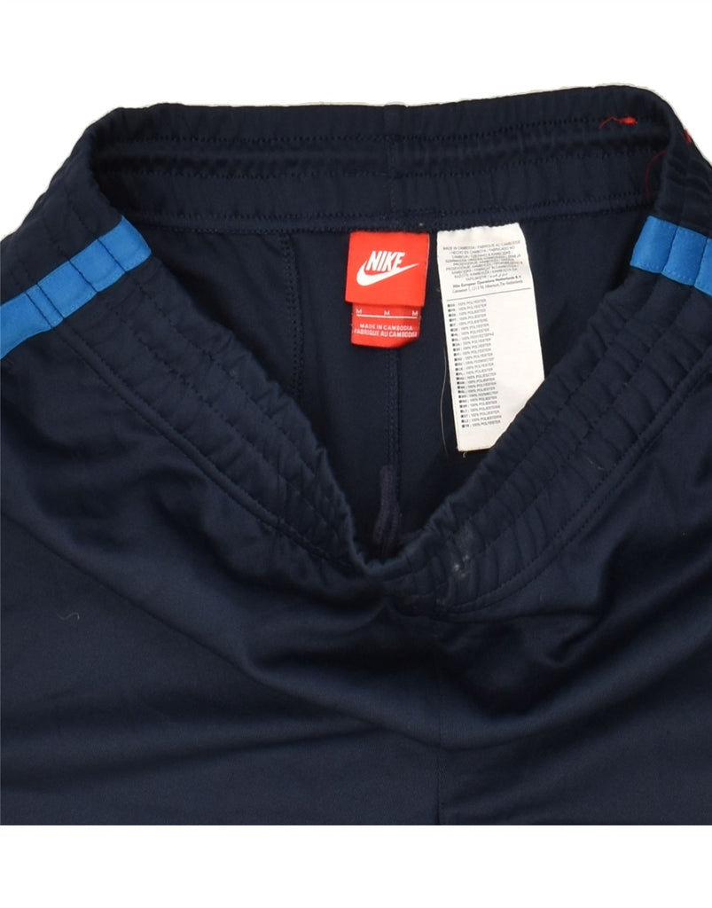 NIKE Mens Graphic Sport Shorts Medium Navy Blue Polyester | Vintage Nike | Thrift | Second-Hand Nike | Used Clothing | Messina Hembry 