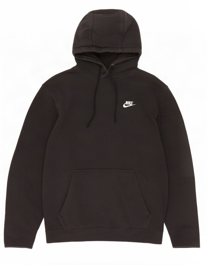 Nike Mens Hoodie Jumper Medium Black Cotton