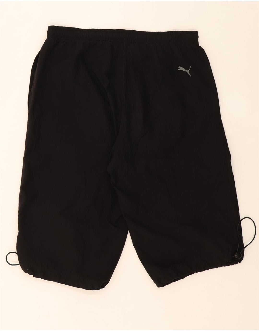 PUMA Mens Graphic Sport Shorts Medium  Black Polyester Vintage Puma and Second-Hand Puma from Messina Hembry 
