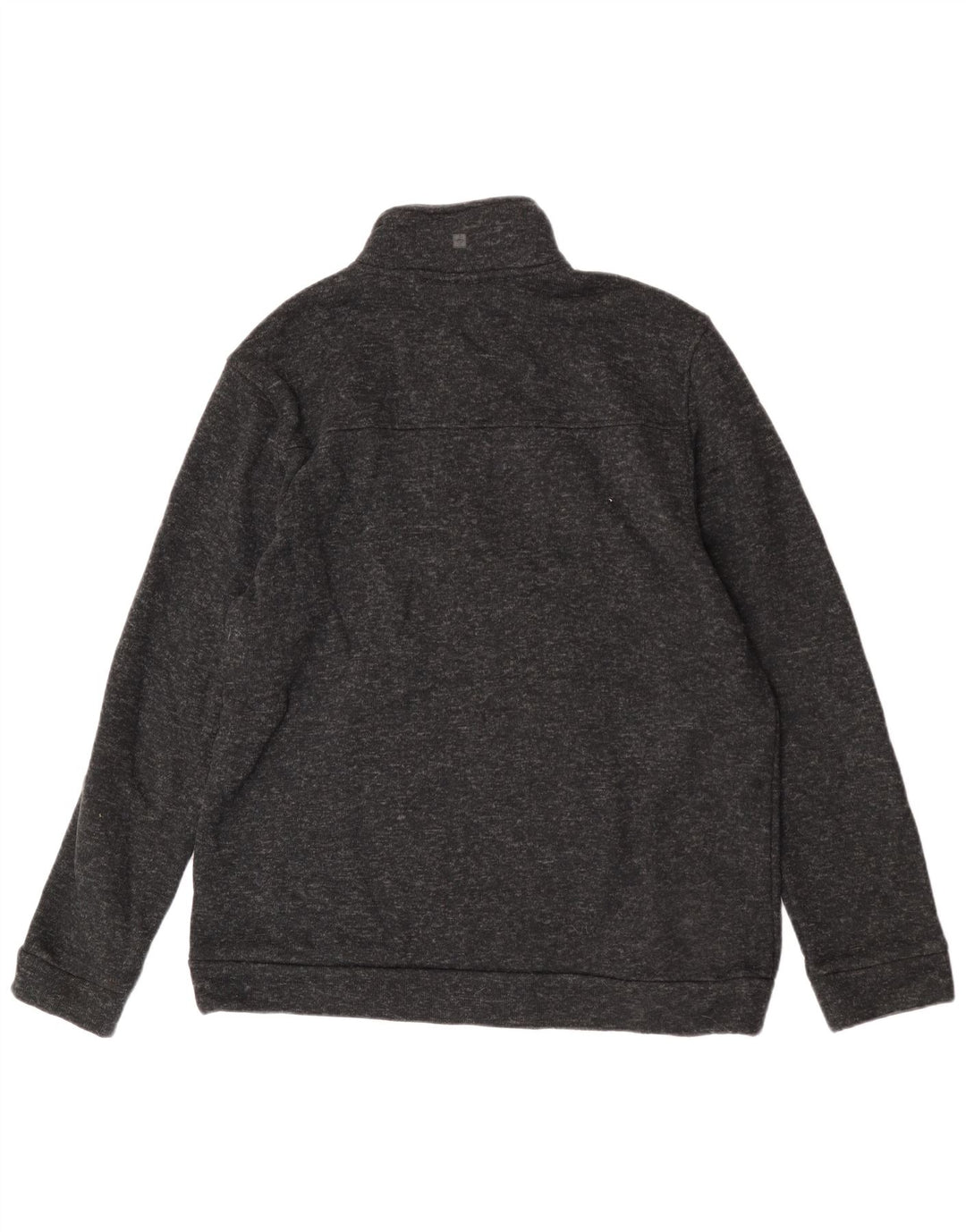 Mountain Warehouse Mens Zip Neck Sweatshirt Jumper XL Black Flecked