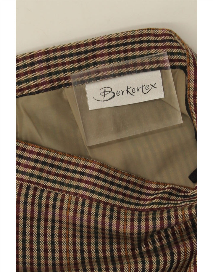 Berkertex  Womens Straight Skirt W28 Medium Multicoloured Houndstooth