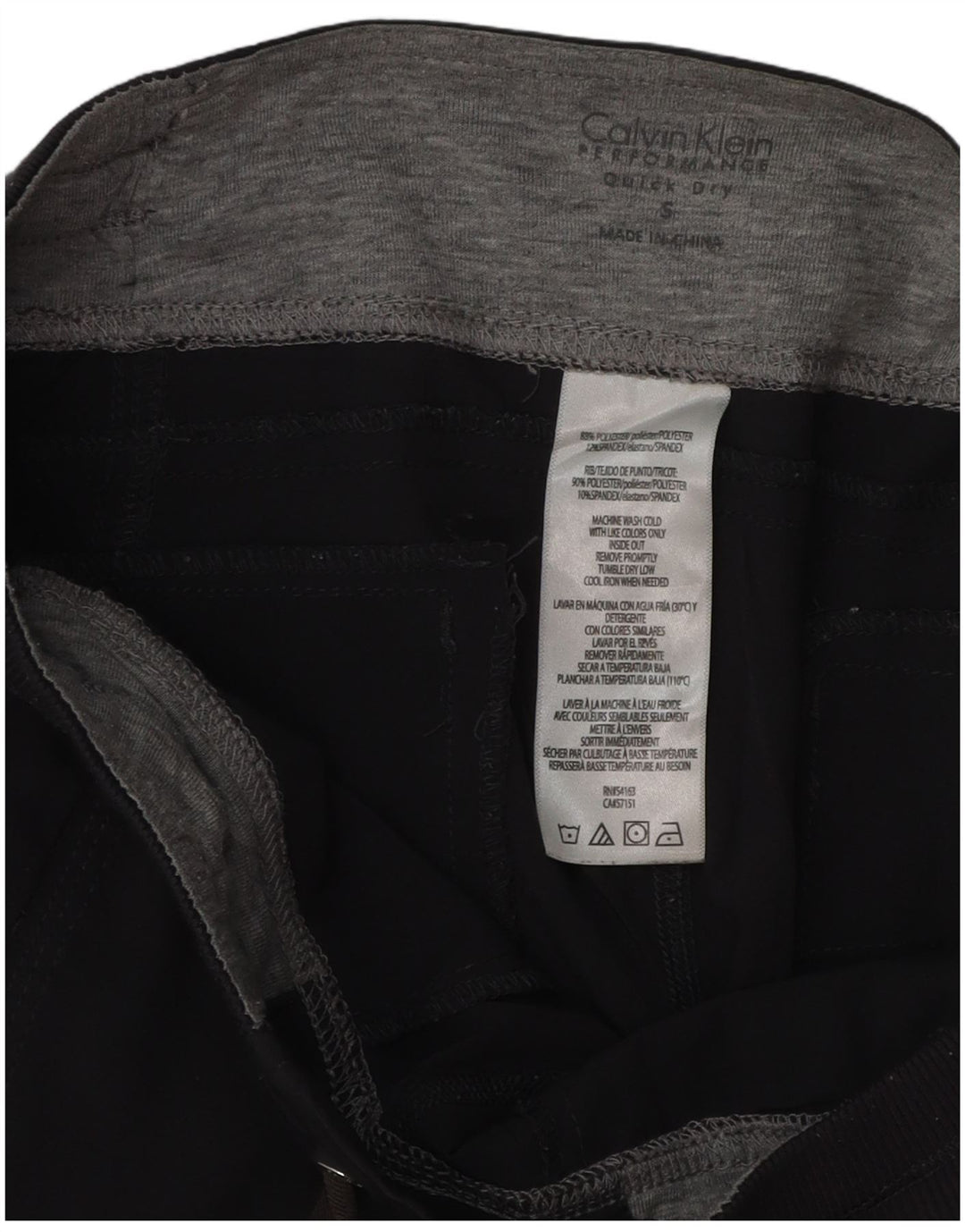 CALVIN KLEIN Womens Tracksuit Trousers Joggers UK 10 Small  Grey Polyester