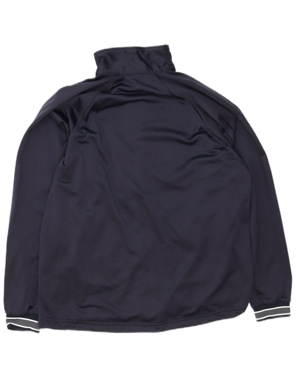 Champion Mens Tracksuit Top Jacket XL Navy Blue Polyester