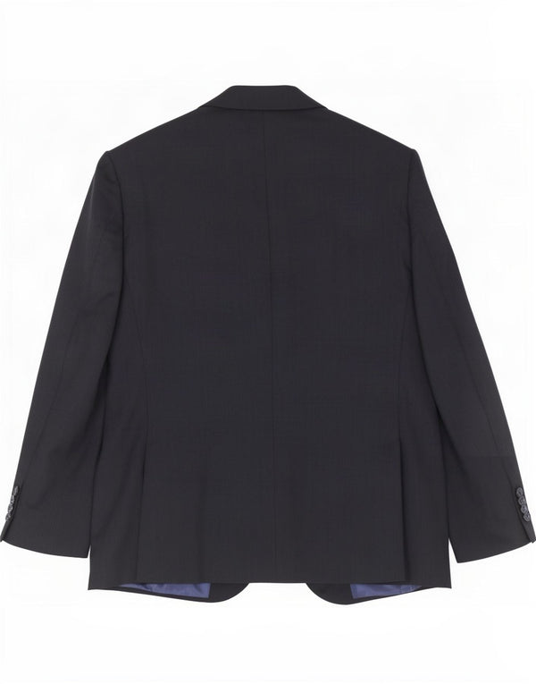 Marks & Spencer Mens 2 Button Blazer Jacket UK 42 Large Navy Blue Wool