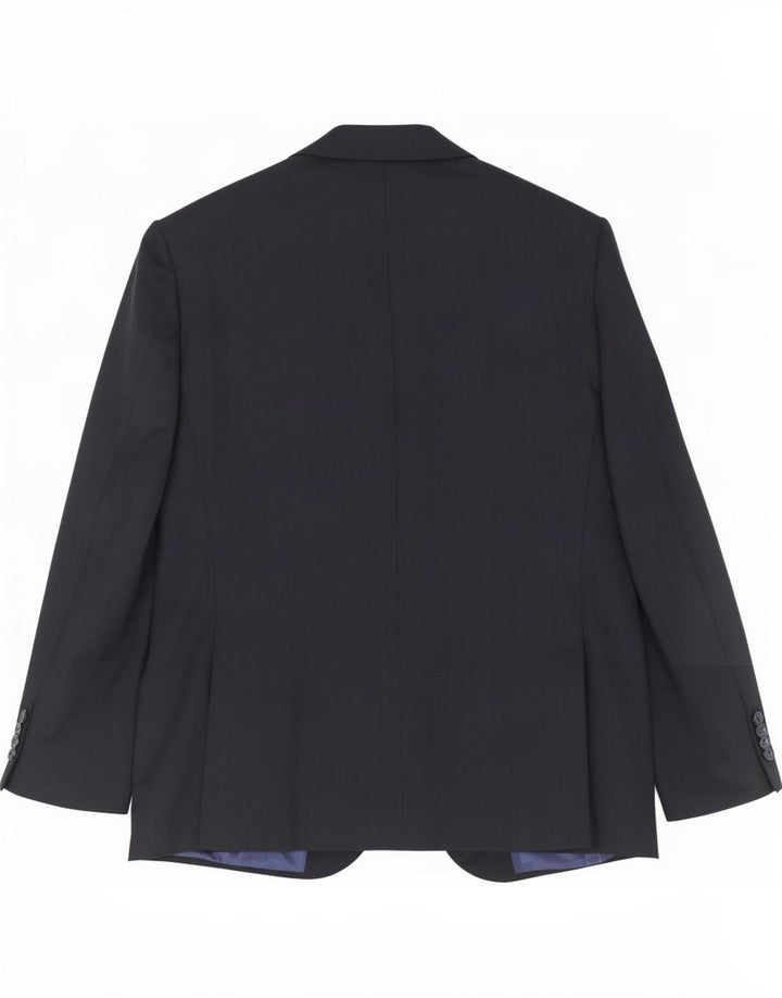 Marks & Spencer Mens 2 Button Blazer Jacket UK 42 Large Navy Blue Wool