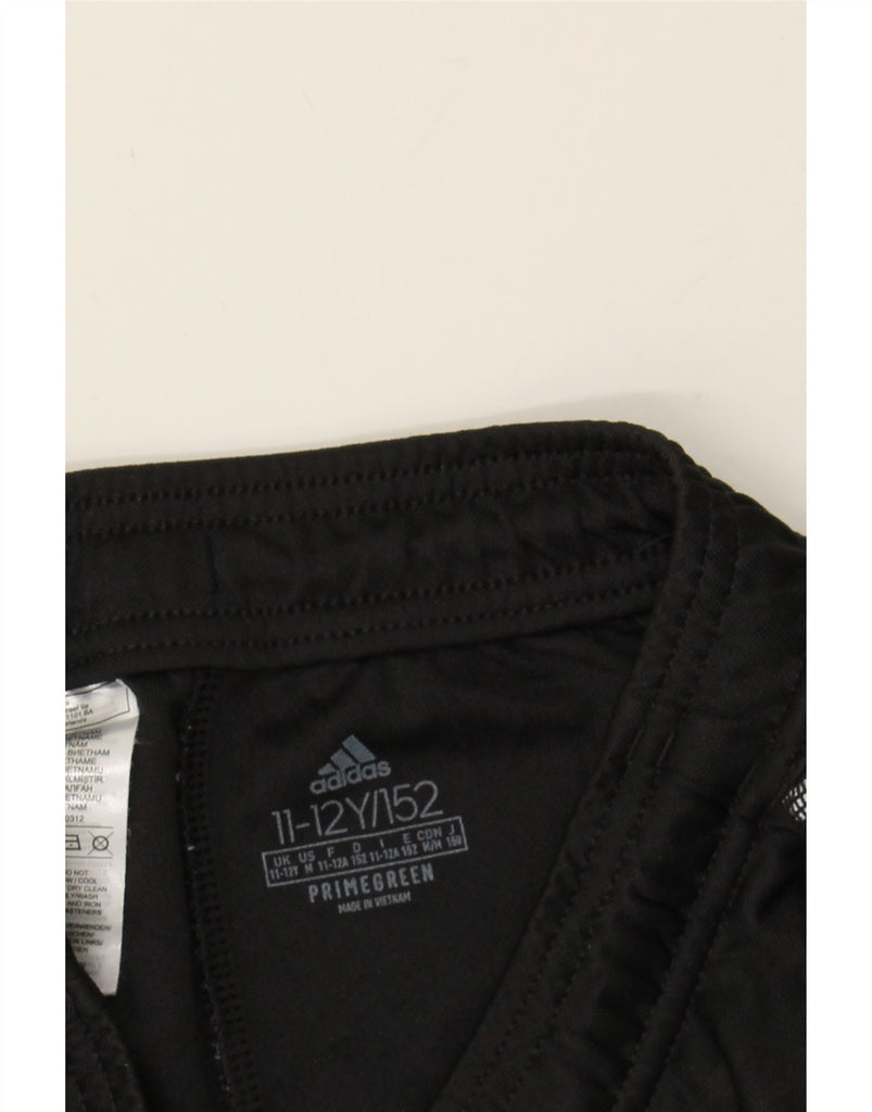 ADIDAS Boys Aeroready Tracksuit Trousers 11-12 Years  Black Polyester Vintage Adidas and Second-Hand Adidas from Messina Hembry 