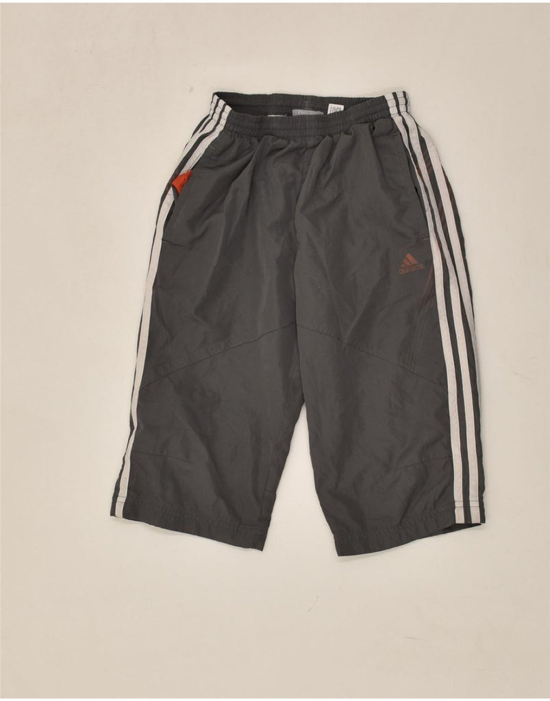 ADIDAS Boys Climalite Sport Shorts 7-8 Years Grey Polyester | Vintage Adidas | Thrift | Second-Hand Adidas | Used Clothing | Messina Hembry 