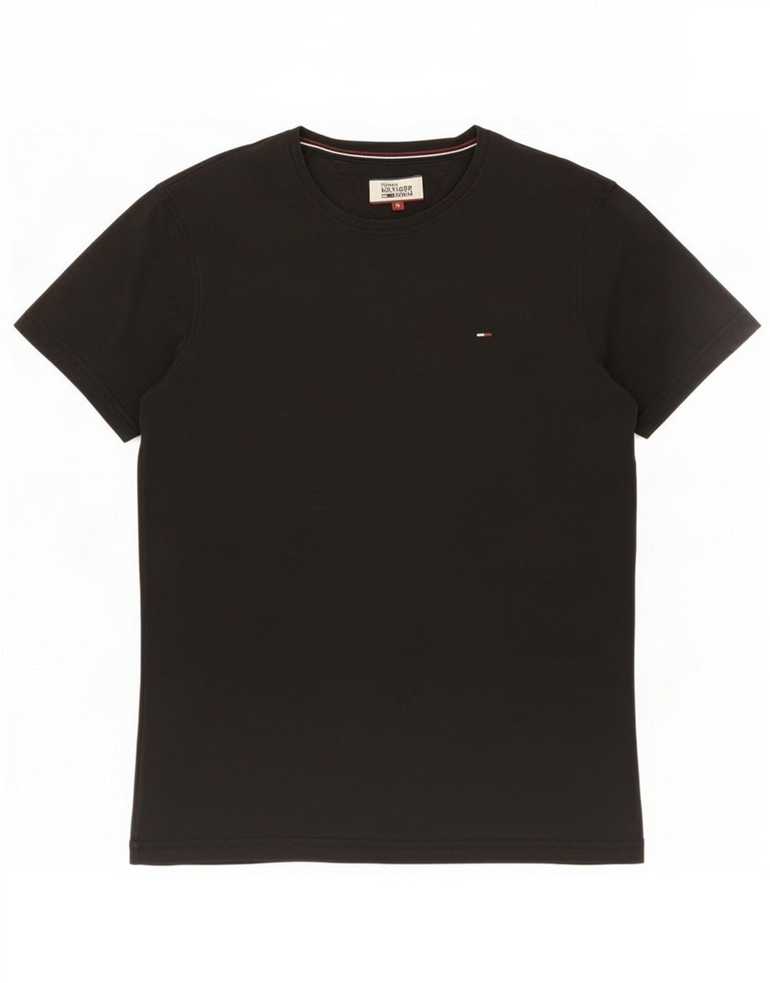 Tommy Hilfiger Mens T-Shirt Top Small Black Cotton