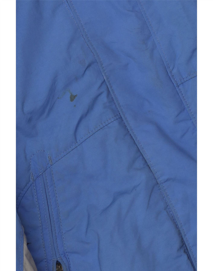 Belfe Mens Hooded Windbreaker Jacket UK 38 Medium Blue Colourblock