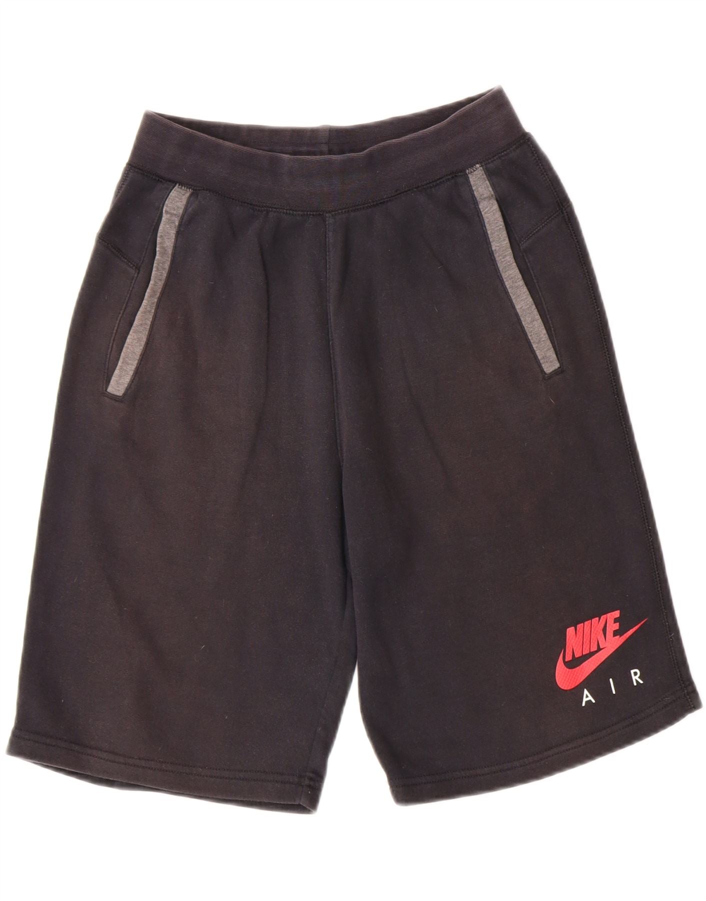 NIKE Boys Graphic Sport Shorts 13-14 Years XL Navy Blue Cotton