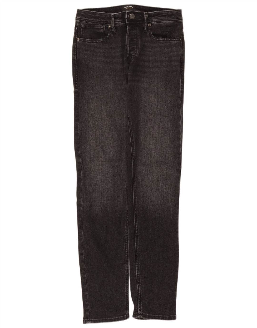 Jack & Jones Mens Slim Jeans W30 L34 Grey Cotton