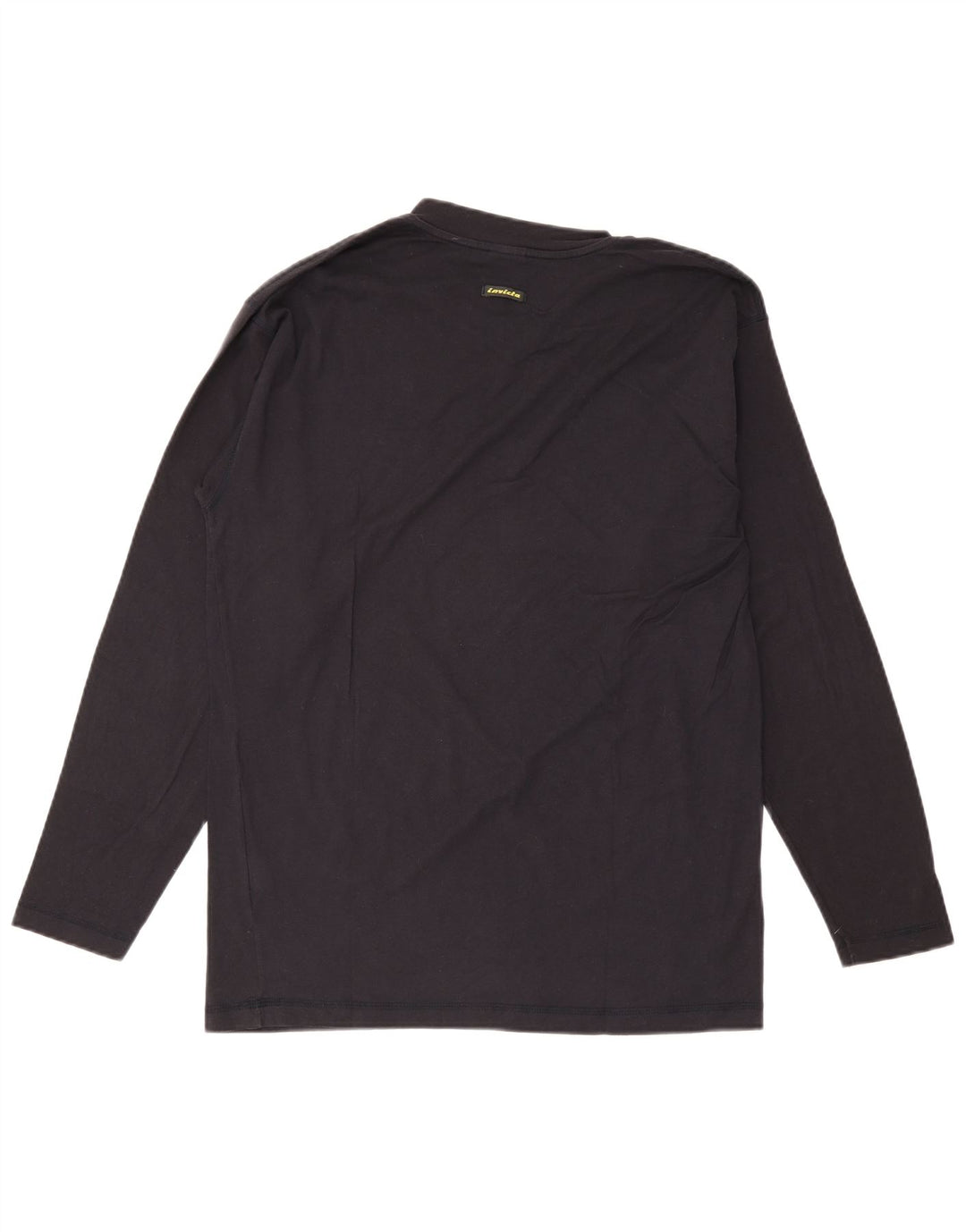 Invicta Mens Top Long Sleeve Large Navy Blue Cotton