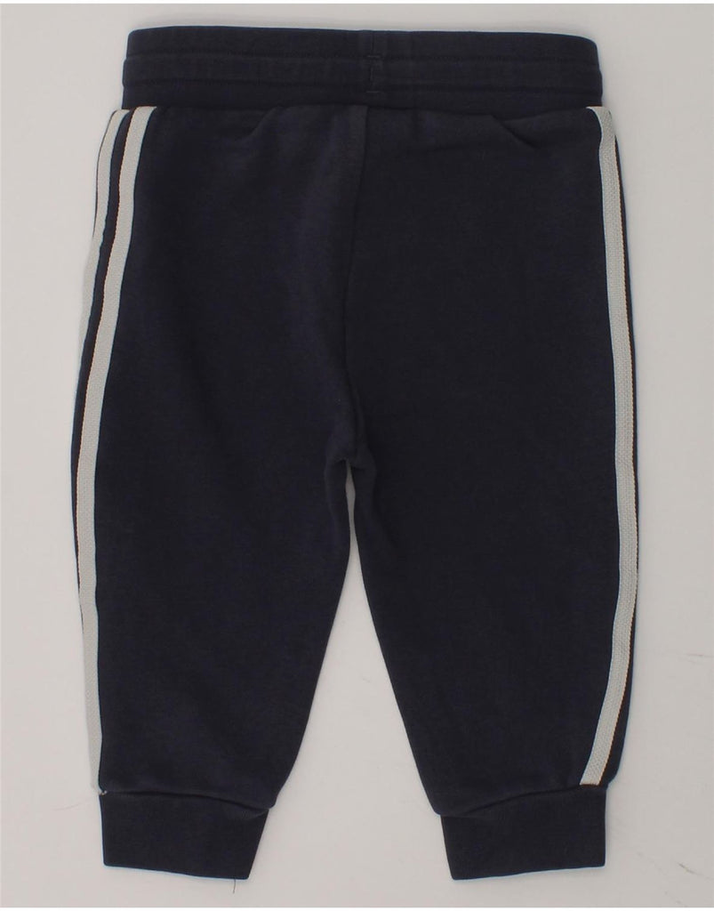 ADIDAS Baby Boys Joggers Tracksuit Trousers 9-12 Months Navy Blue Cotton | Vintage Adidas | Thrift | Second-Hand Adidas | Used Clothing | Messina Hembry 