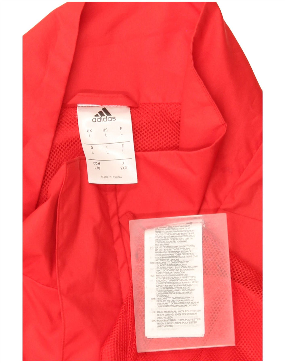 Adidas Mens Munster Rugby Graphic Pullover Tracksuit Top Jacket Large Red