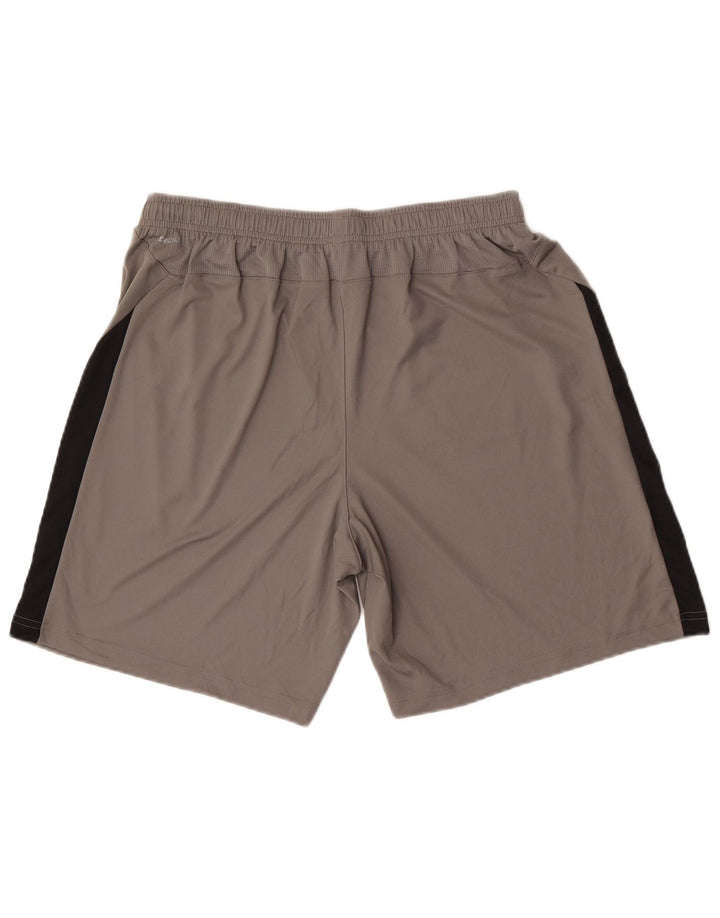 Puma Mens Sport Shorts Large Grey Colourblock Polyester