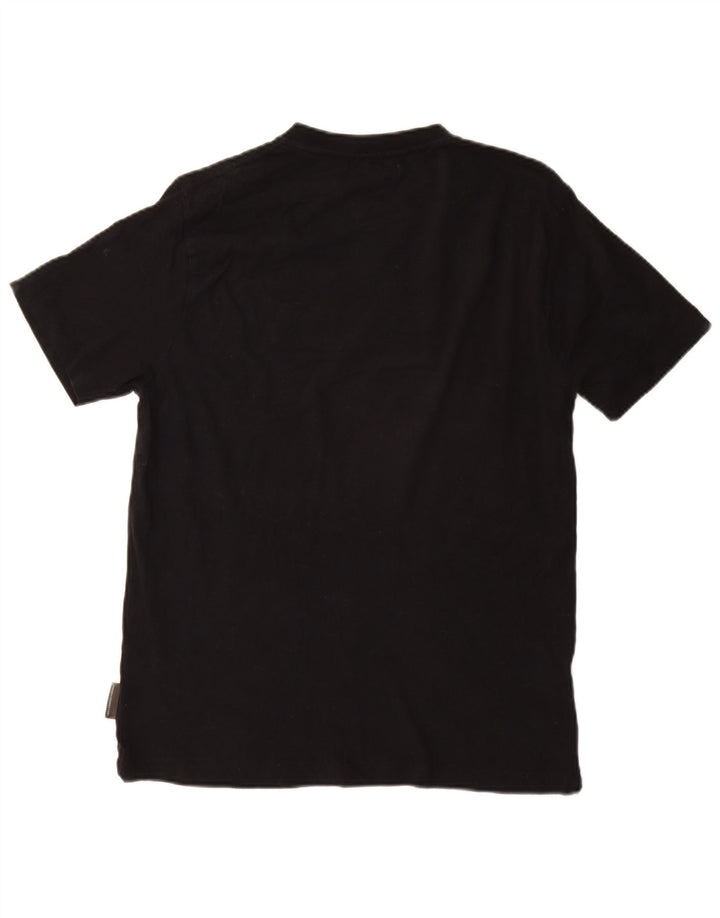 French Connection Womens Graphic T-Shirt Top UK 14 Medium Black Cotton