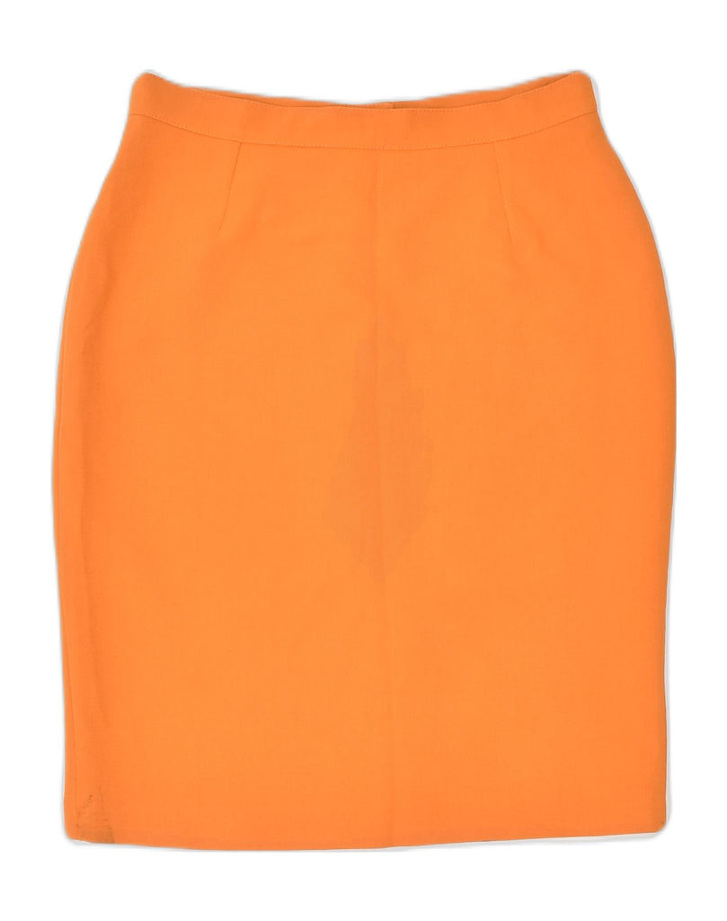 VINTAGE Womens Pencil Skirt IT 44 Medium W28 Orange | Vintage | Thrift | Second-Hand | Used Clothing | Messina Hembry 