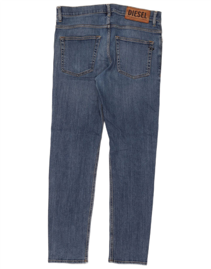 Diesel Mens Zatiny Slim Jeans W33 L30 Blue Cotton