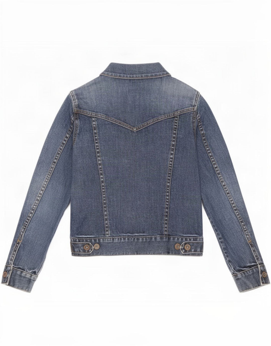 Gap Womens Petite Denim Jacket UK 10 Small Blue Cotton