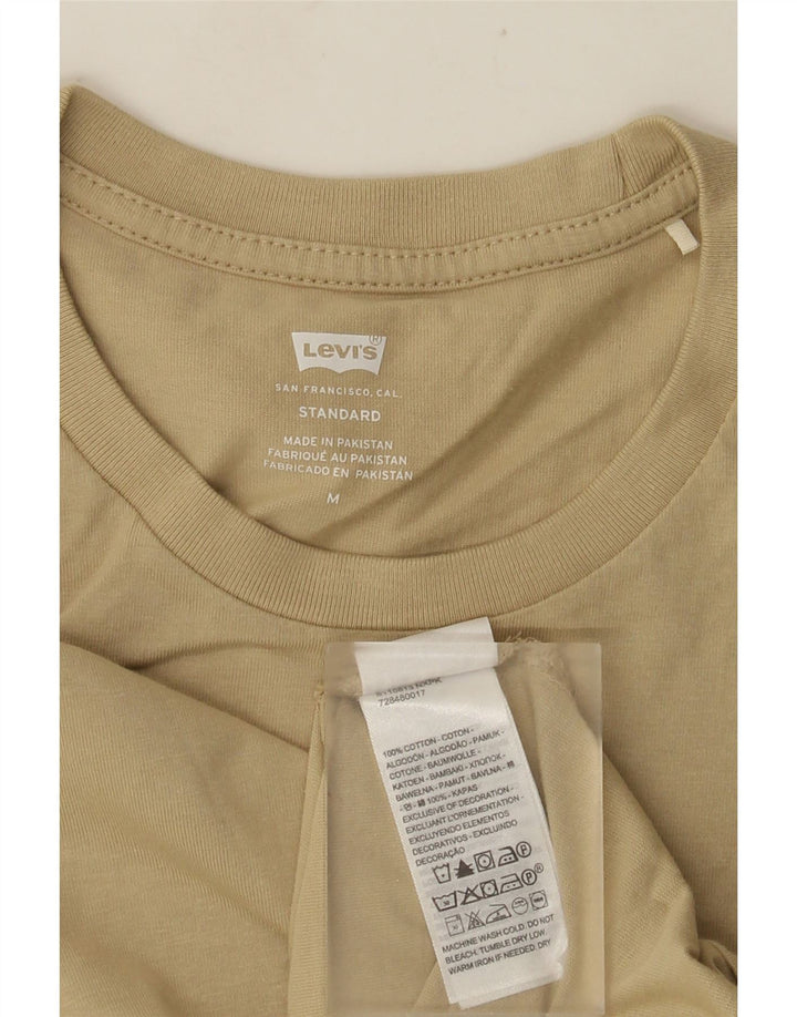 LEVI'S Mens Standard Top Long Sleeve Medium Beige Cotton