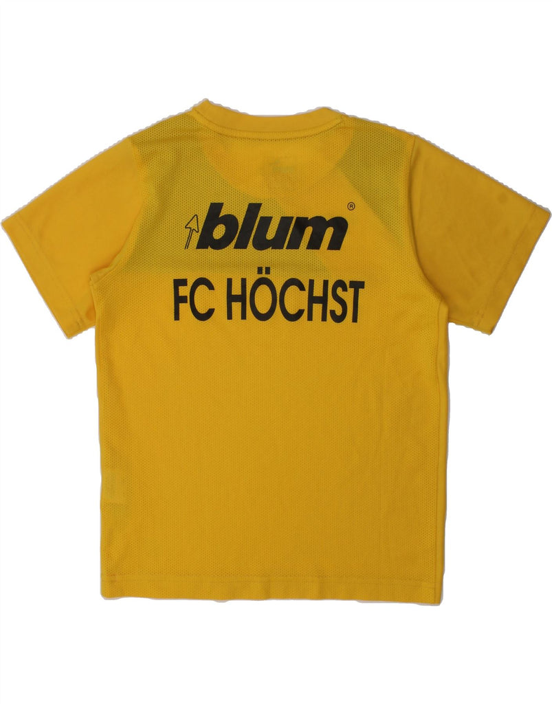 PUMA Boys FC Hochst 1921 Graphic T-Shirt Top 9-10 Years Medium Yellow | Vintage Puma | Thrift | Second-Hand Puma | Used Clothing | Messina Hembry 