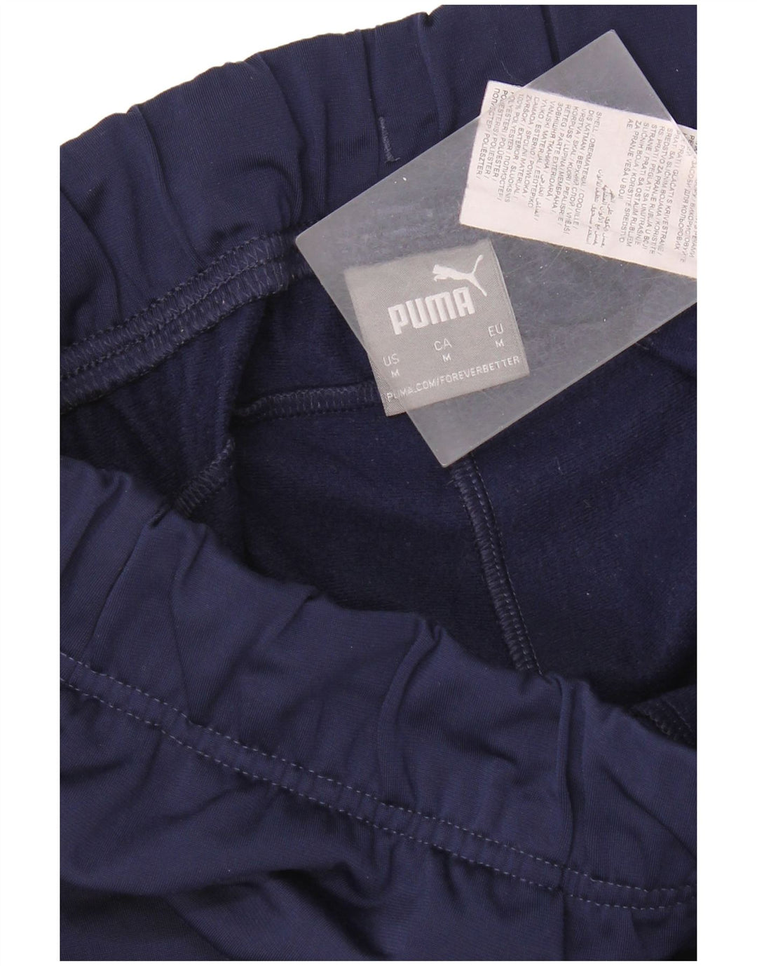 Puma Womens Crop Tracksuit Trousers Joggers UK 14 Medium Navy Blue