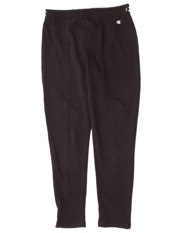 Champion Womens Graphic Tracksuit Trousers UK 10 Small  Black