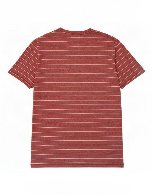 Abercrombie & Fitch Mens Muscle T-Shirt Top Medium Red Striped