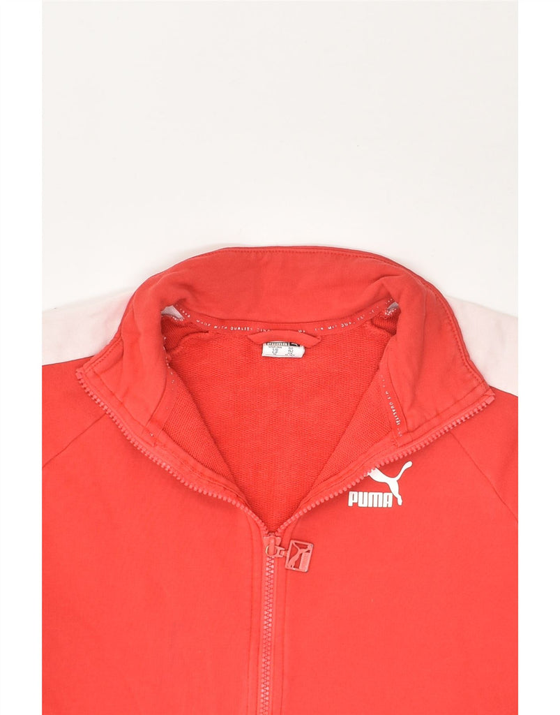 PUMA Girls Tracksuit Top Jacket 11-12 Years Red Cotton | Vintage Puma | Thrift | Second-Hand Puma | Used Clothing | Messina Hembry 