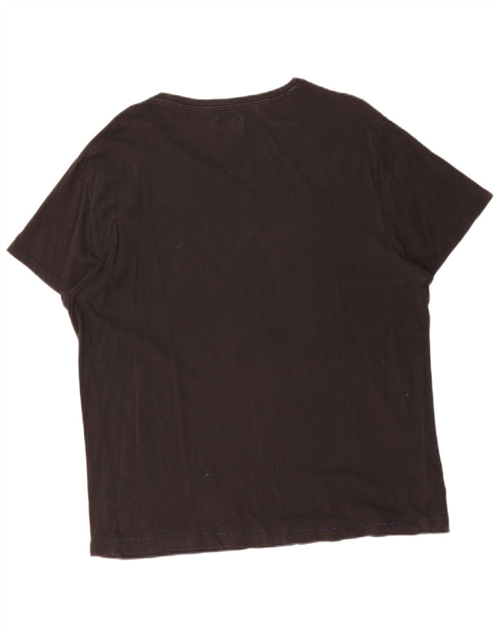 WRANGLER Mens Graphic T-Shirt Top XL Black Cotton
