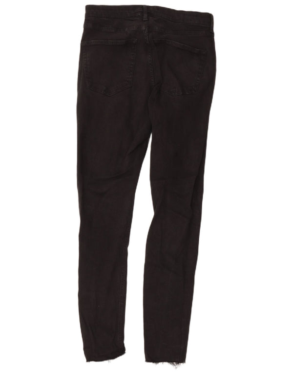 Topshop Womens Jamie Skinny Jeans W32 L28 Black Cotton