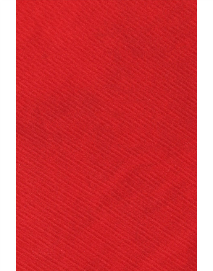 FRED PERRY Mens Polo Shirt Large Red Cotton