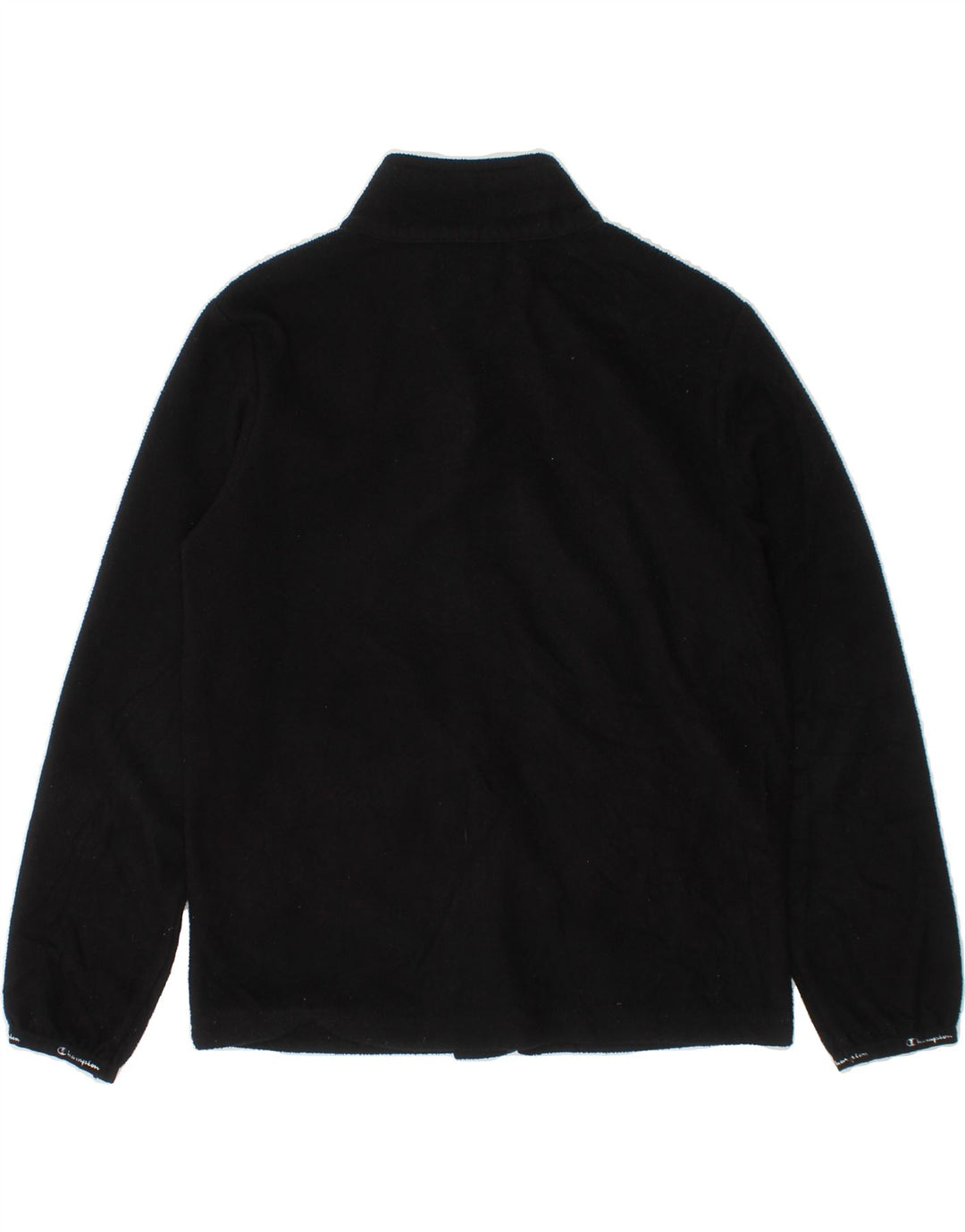 CHAMPION Boys Fleece Jacket 5-6 Years XS Black Polyester Vintage Champion and Second-Hand Champion from Messina Hembry 