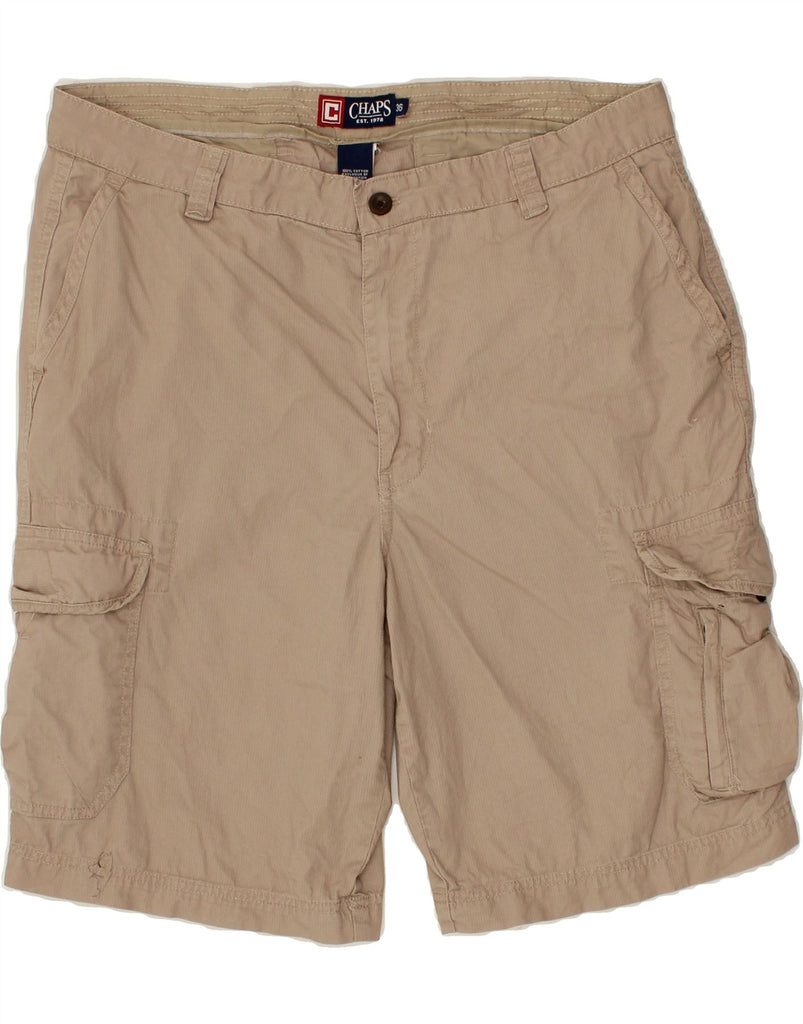 CHAPS Mens Cargo Shorts W36 Large Beige Cotton Vintage Chaps and Second-Hand Chaps from Messina Hembry 