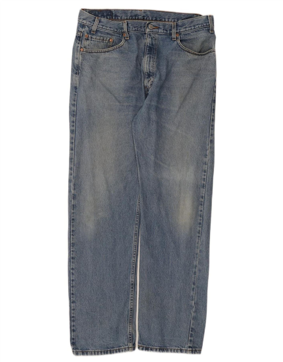 Levi's Mens 505 Regular Fit Straight Jeans W38 L32 Blue Cotton