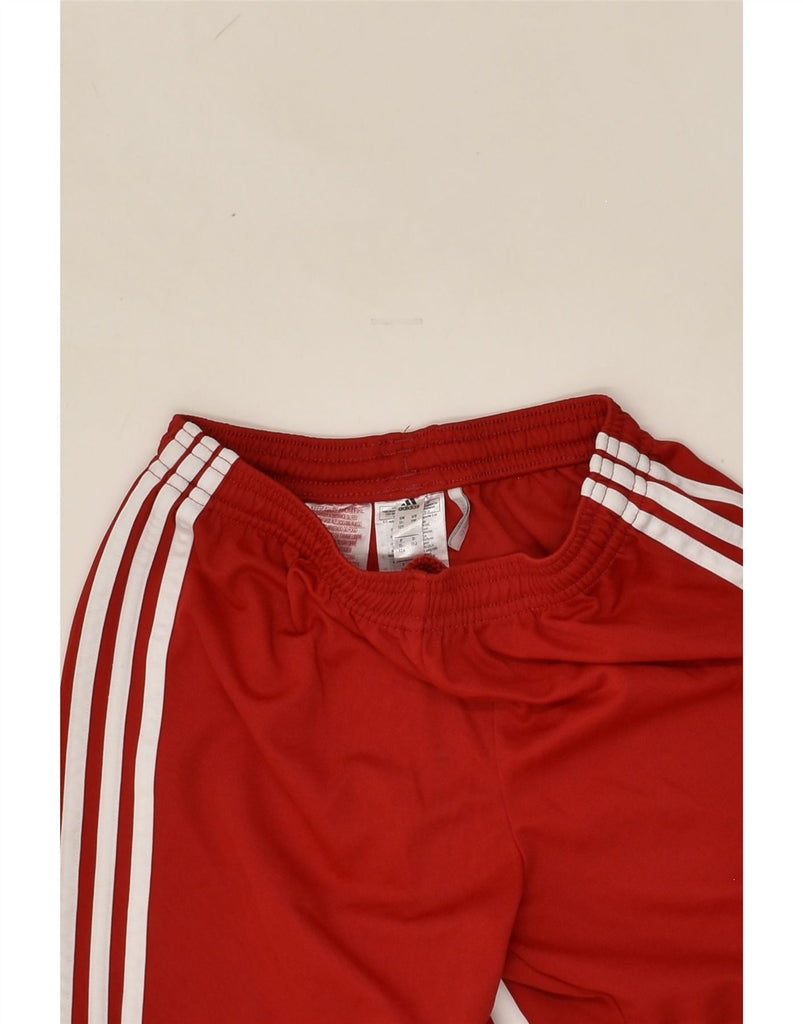 ADIDAS Boys Sport Shorts 11-12 Years Red Polyester | Vintage Adidas | Thrift | Second-Hand Adidas | Used Clothing | Messina Hembry 