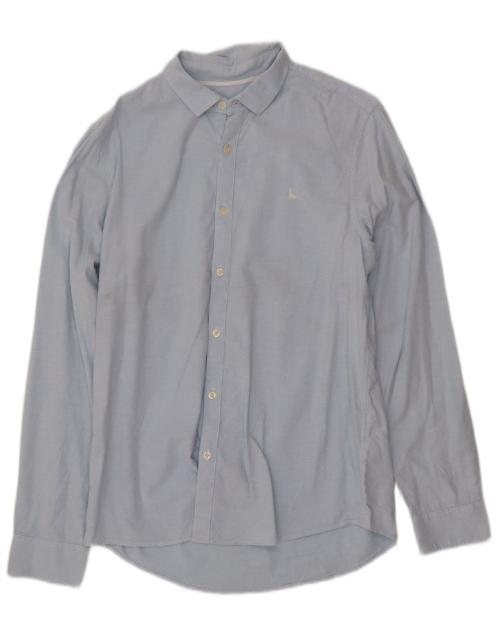 JACK WILLS Mens Classic Fit Shirt Medium Blue Cotton