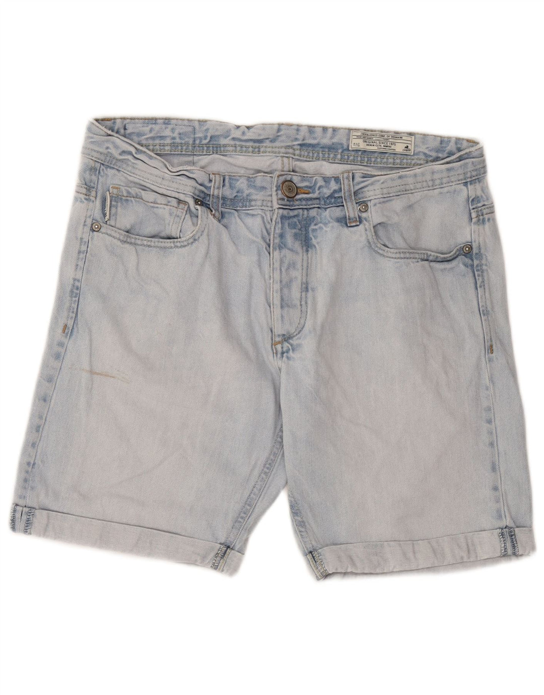 Jack & Jones Mens Denim Shorts Large W34  Blue Cotton