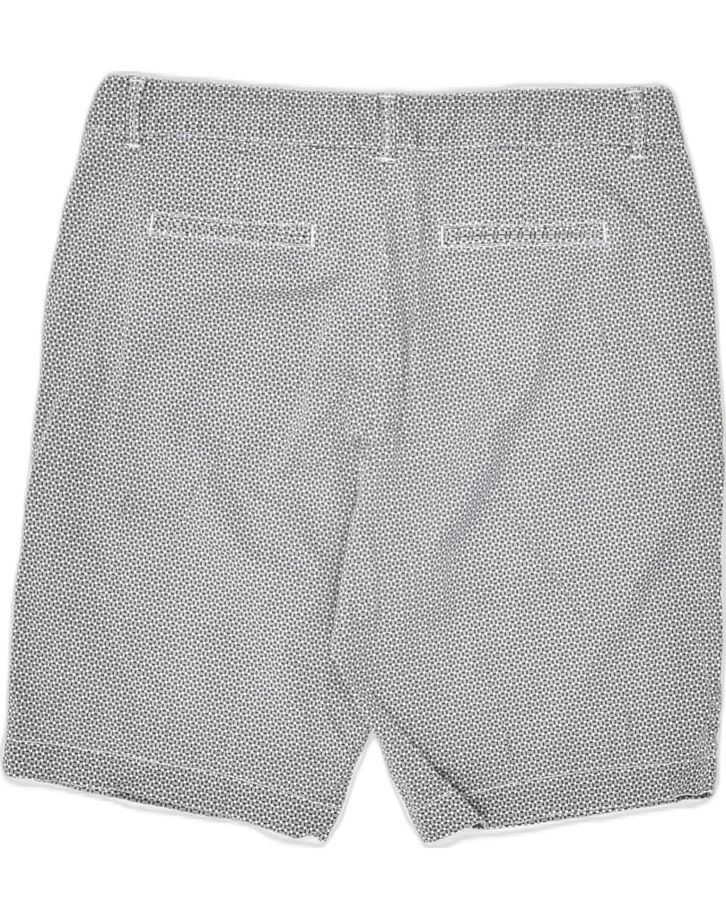 DOCKERS Womens Crazy Pattern Casual Shorts US 12 Large W34  Grey Geometric | Vintage Dockers | Thrift | Second-Hand Dockers | Used Clothing | Messina Hembry 