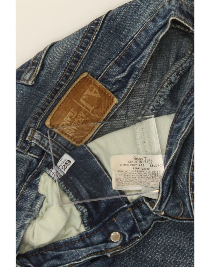 ARMANI Womens Straight Jeans W29 L28 Blue Cotton Vintage Armani and Second-Hand Armani from Messina Hembry 