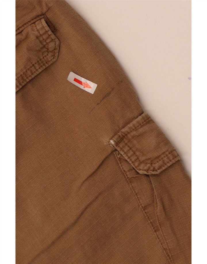 Abercrombie & Fitch Mens Cargo Shorts Medium W32  Brown Linen