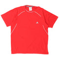 Adidas Mens T-Shirt Top Large Red Cotton