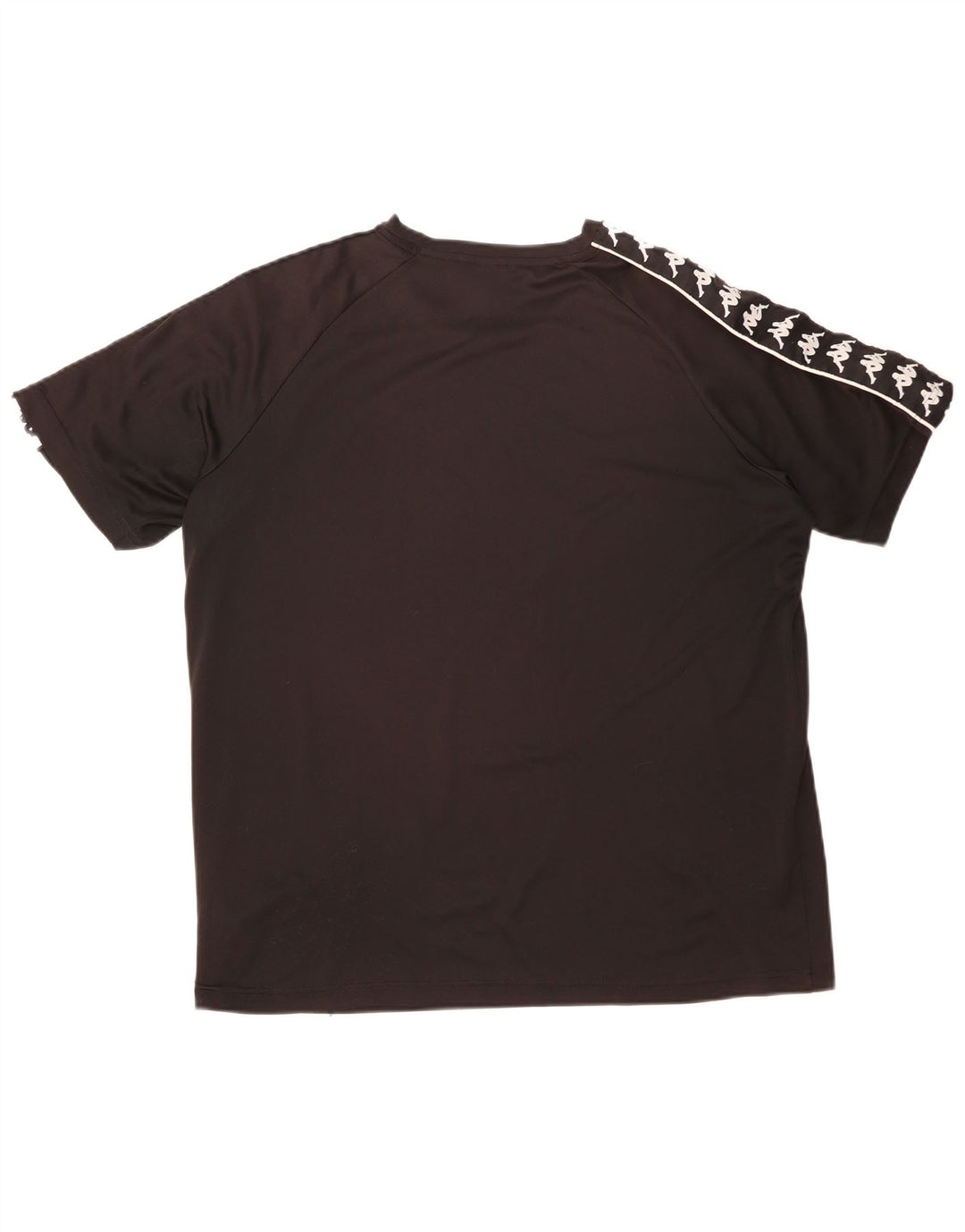 Kappa Mens Graphic T-Shirt Top 2XL Black Colourblock Polyester
