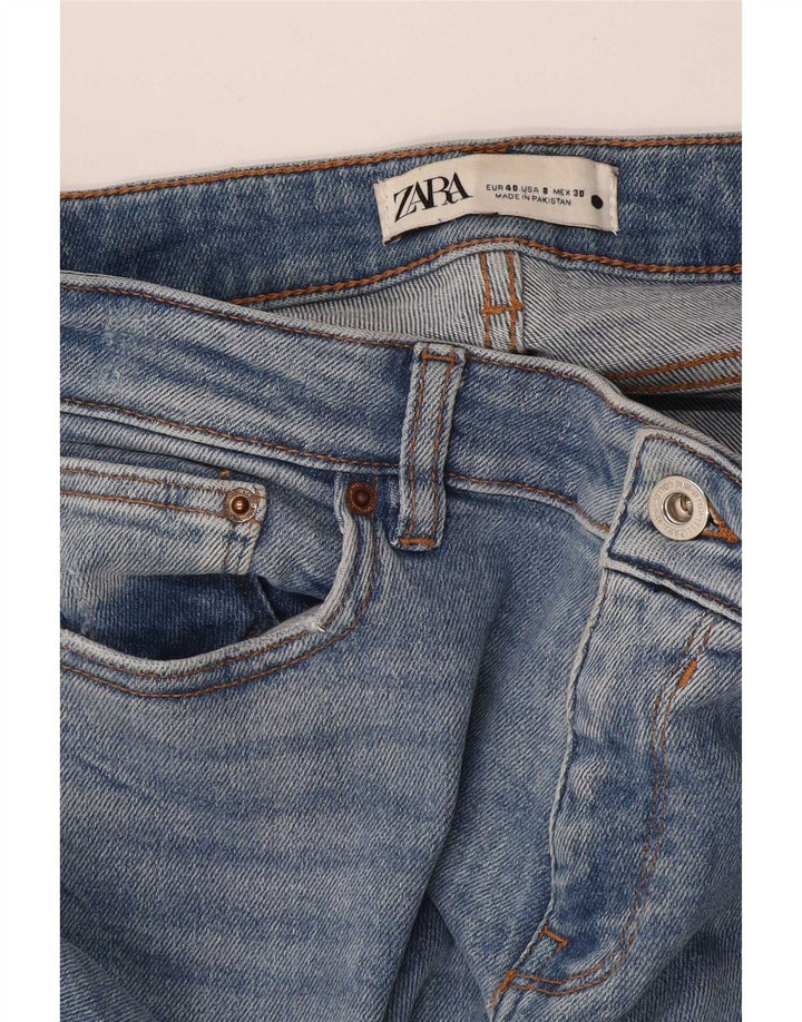 Zara Womens Distressed Skinny Jeans EU 40 Medium W30 L28 Blue