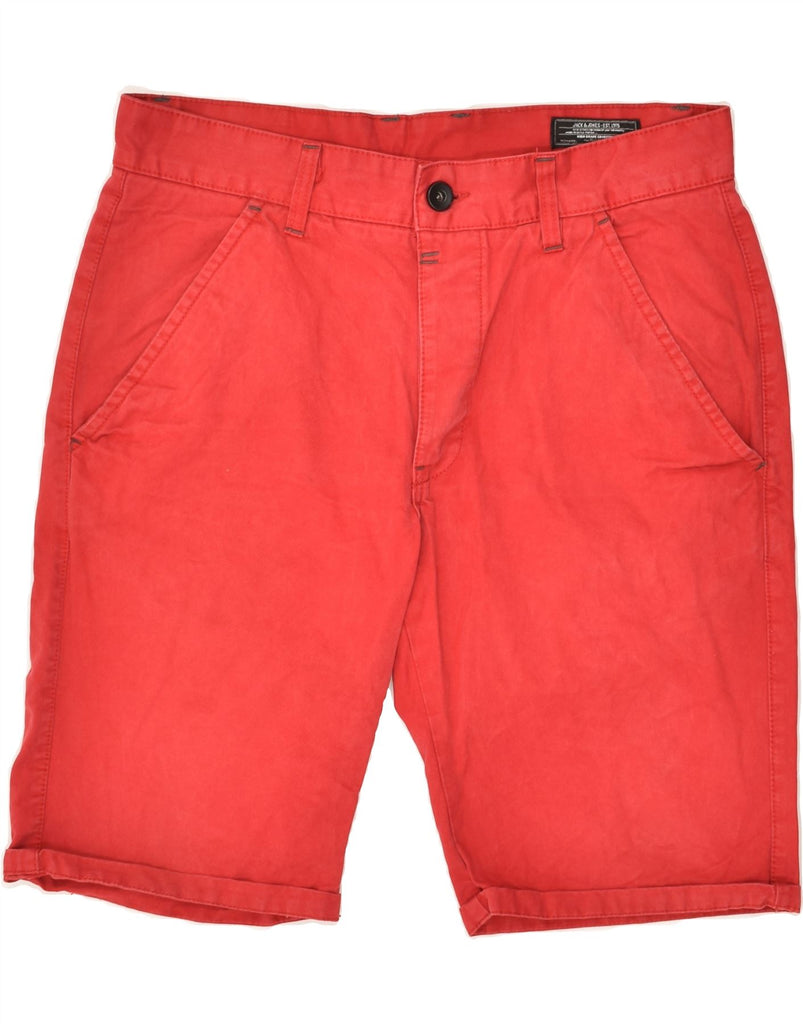 JACK & JONES Mens Chino Shorts Large W34  Red Cotton | Vintage Jack & Jones | Thrift | Second-Hand Jack & Jones | Used Clothing | Messina Hembry 