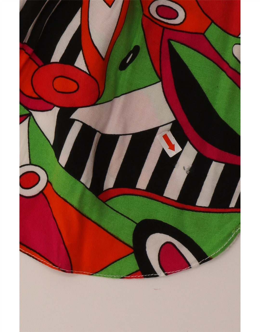 VINTAGE Womens Abstract Pattern Shirt Blouse UK 14 Medium Multicoloured