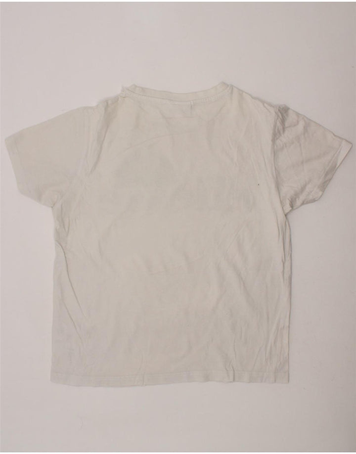ELLESSE Boys Graphic T-Shirt Top 9-10 Years White Cotton Vintage Ellesse and Second-Hand Ellesse from Messina Hembry 