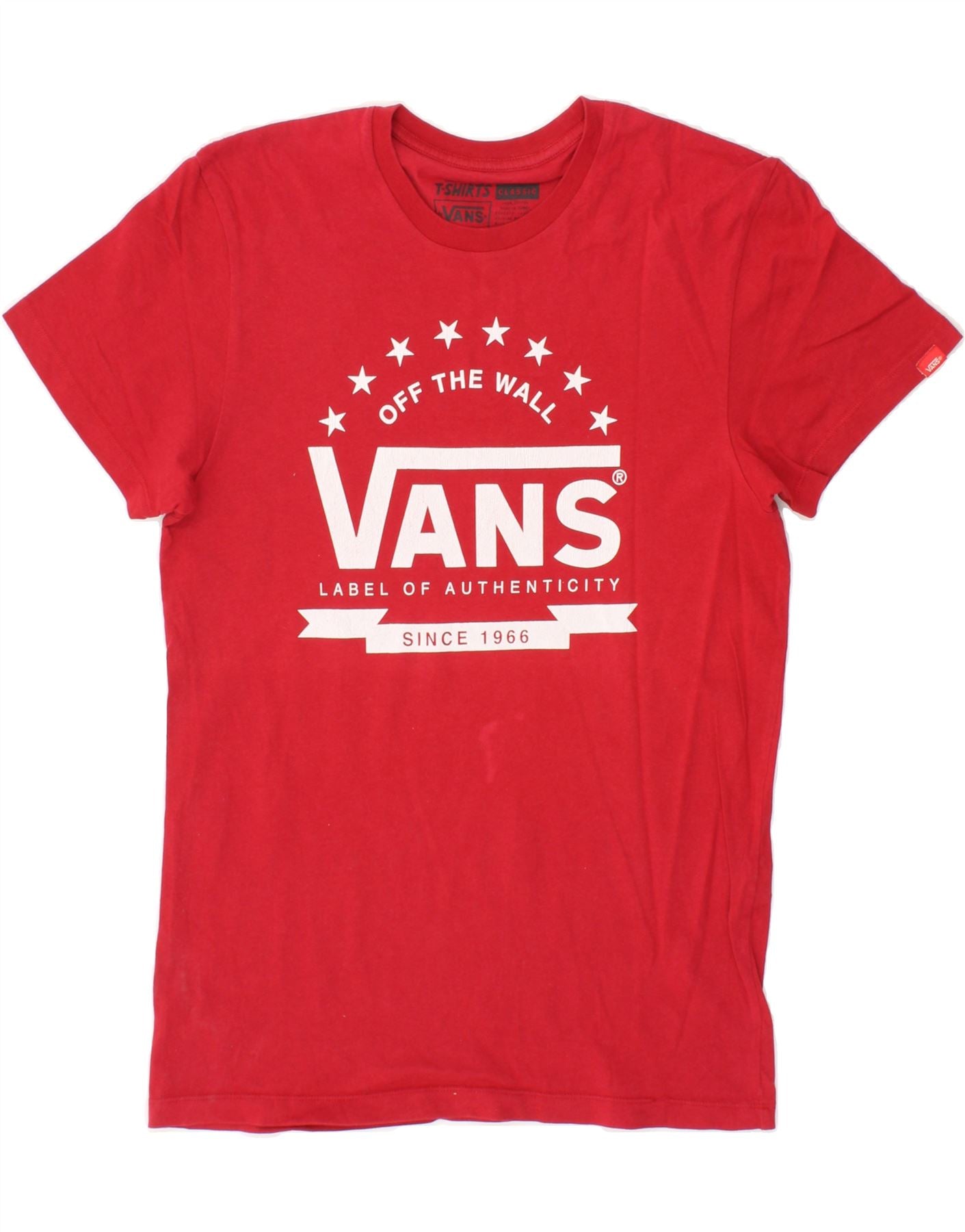 Mens Tshirt Vans T Shirt Red Men's Dubai City T-Shirt