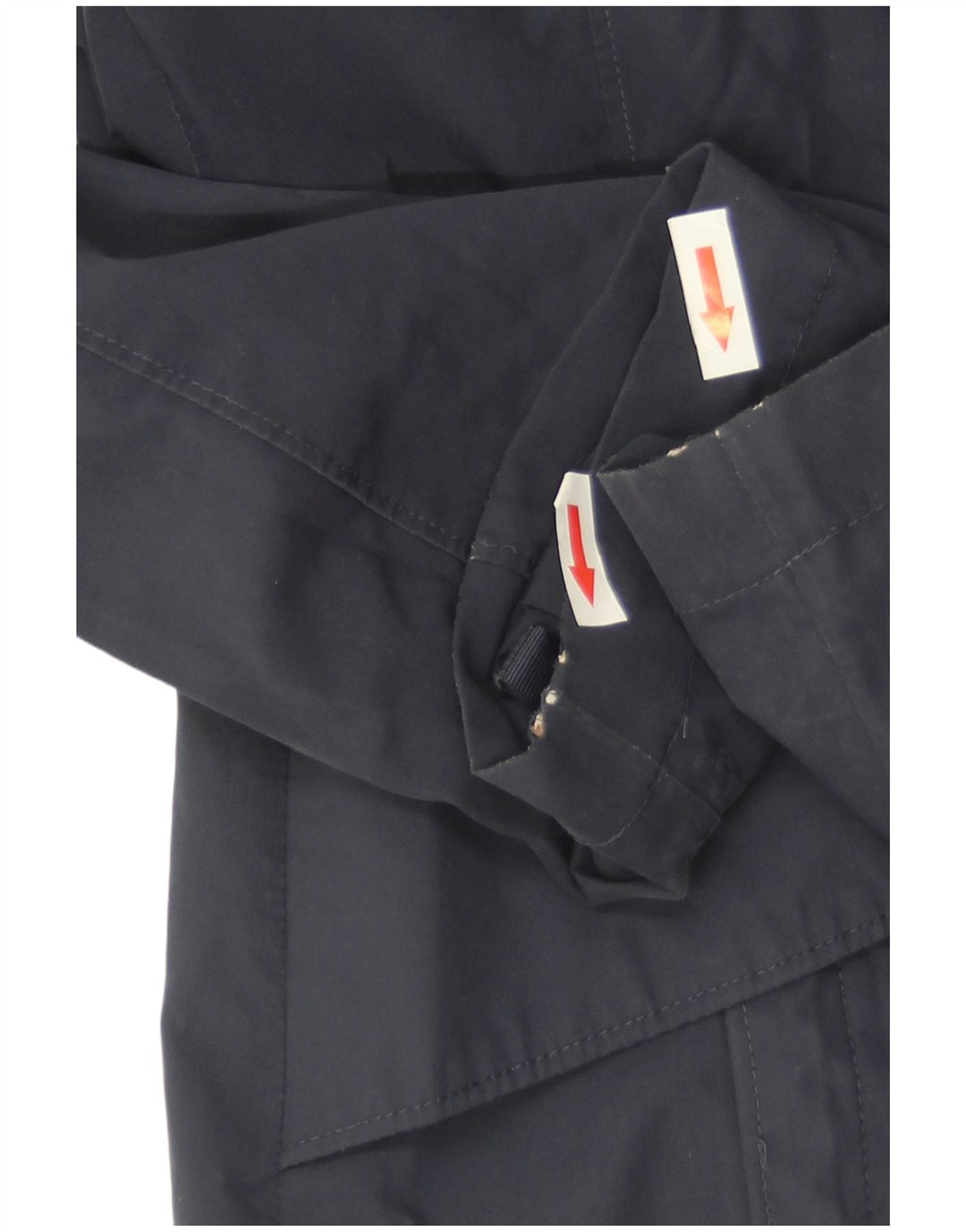 The North Face Womens Hooded Raincoat UK 14 Medium Navy Blue Polyester