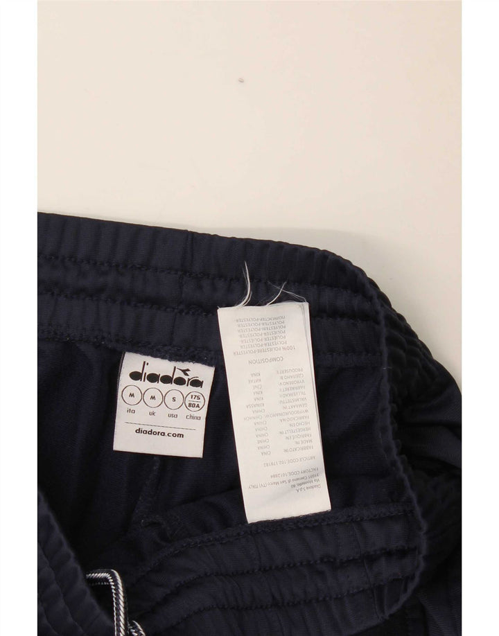 Diadora Mens Tracksuit Trousers Joggers Medium  Navy Blue Polyester